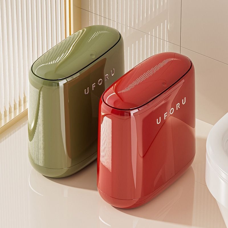 Commercial Kitchen Bin - Badkamer Smalle Prullenbak Plastic Druk Cover